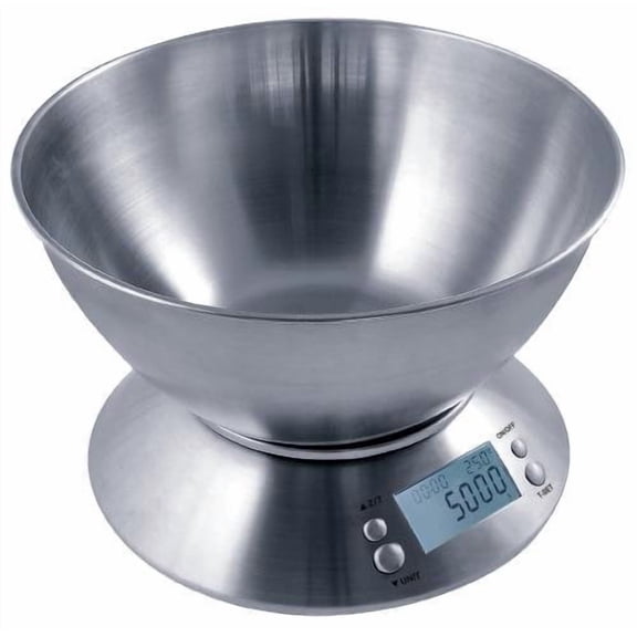 Measure Master 740635 Digital Scale with Bowl, 5000g