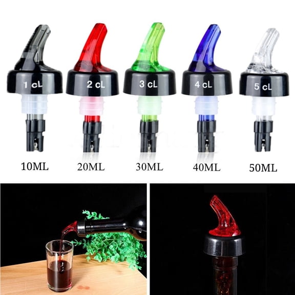 Measured Bottle Pourers, Liquor Pourers 3 Pcs Automatic Liquor Bottle Pourers Bottle Jigger Quick Shot Spirit Measure Pourer for Wine Cocktail Gin Jigger