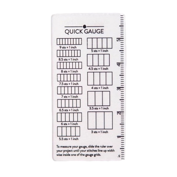 Measurement Device Quick Gauge Ruler For Knitters And Crocheters Accurate Acrylic Crafting Essential Tool