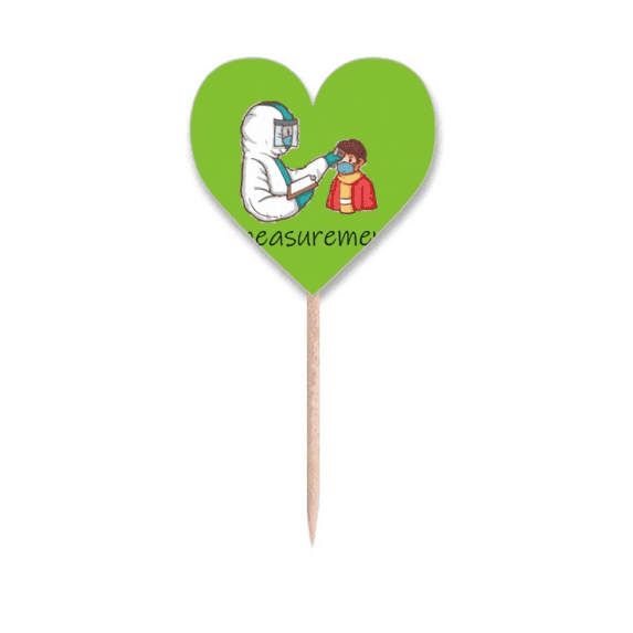 Measurement Indicate Normothera Prevent Toothpick Flags Heart Lable Cupcake Picks