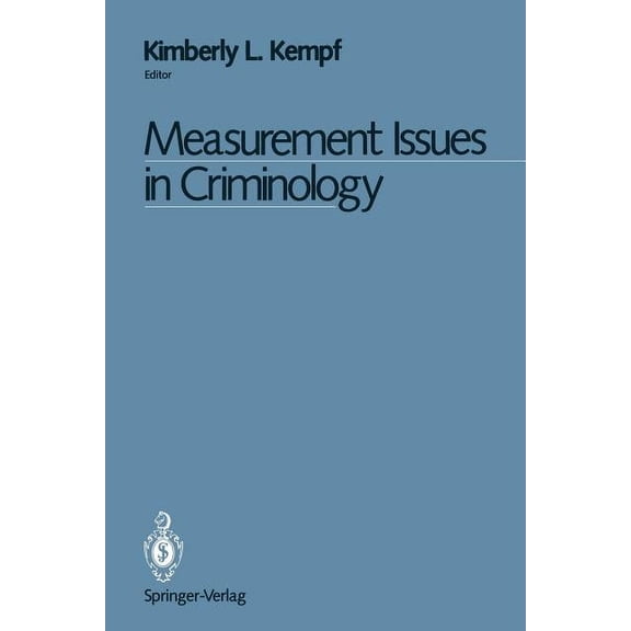Measurement Issues in Criminology, (Paperback)