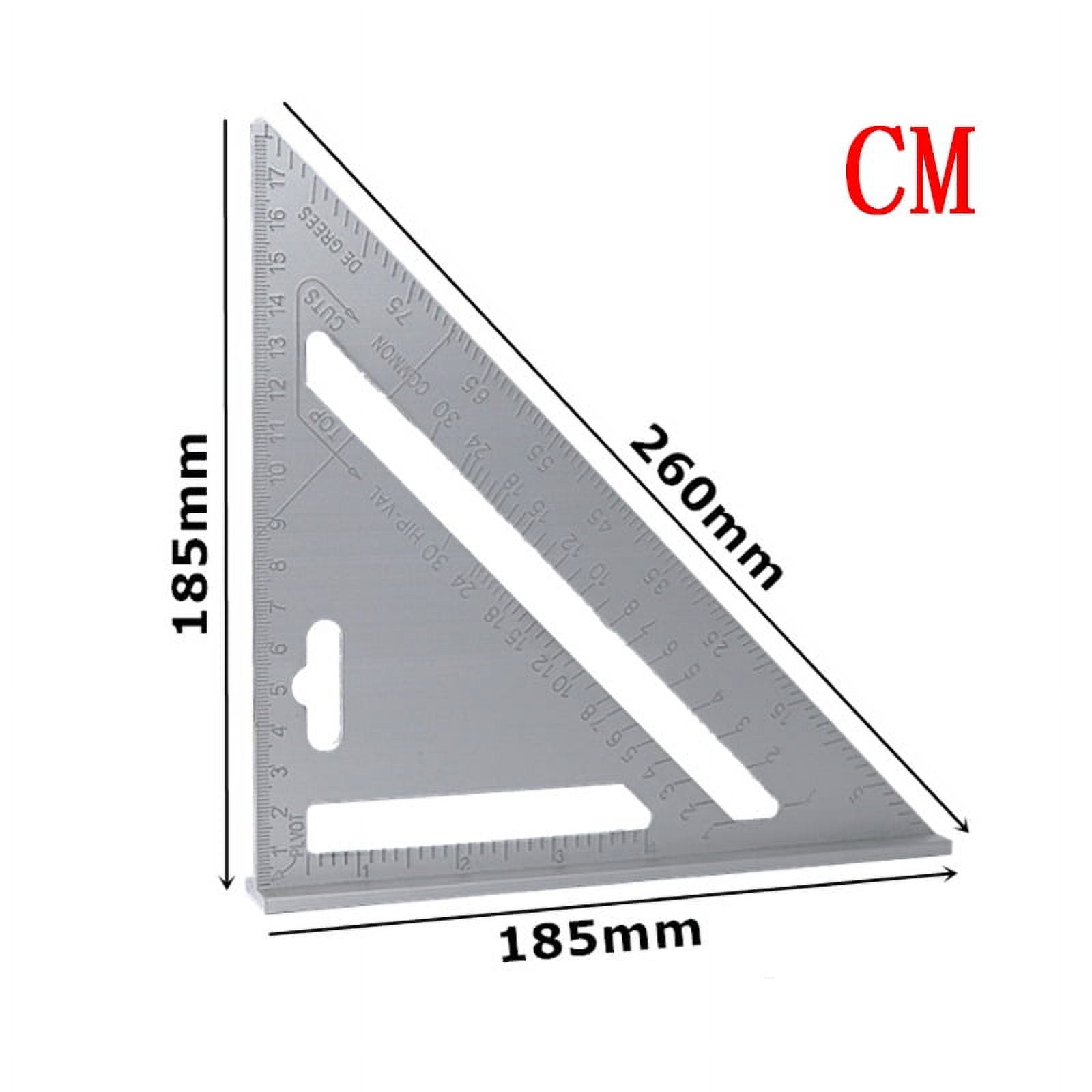 Measurement Tool Square Ruler Aluminum Alloy Speed Protractor Miter For ...