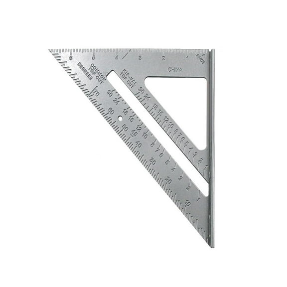 Measurement Tools Carpenter Ruler Speed Square Protractor Miter Framing Tri-square Line Scriber Saw Guide