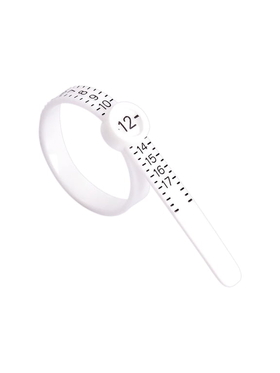 Measures Ring Sizes With Guide Including Ring Size Chart For Men And Women Ring Sizer Measuring Tool Reusable Finger Size Gauge Measure Set Jewelry Sizing Tools White