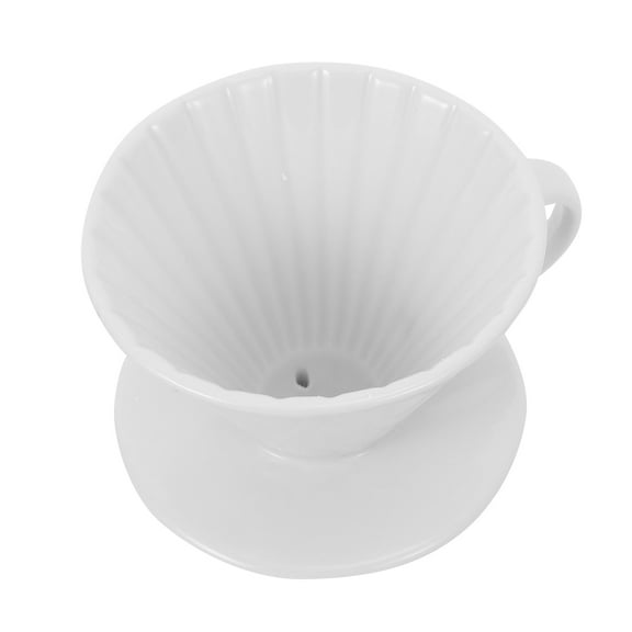 GETAJGHSD 1Pack Coffee Dripper Filter Ceramic White for Friends Who Like Making Coffee