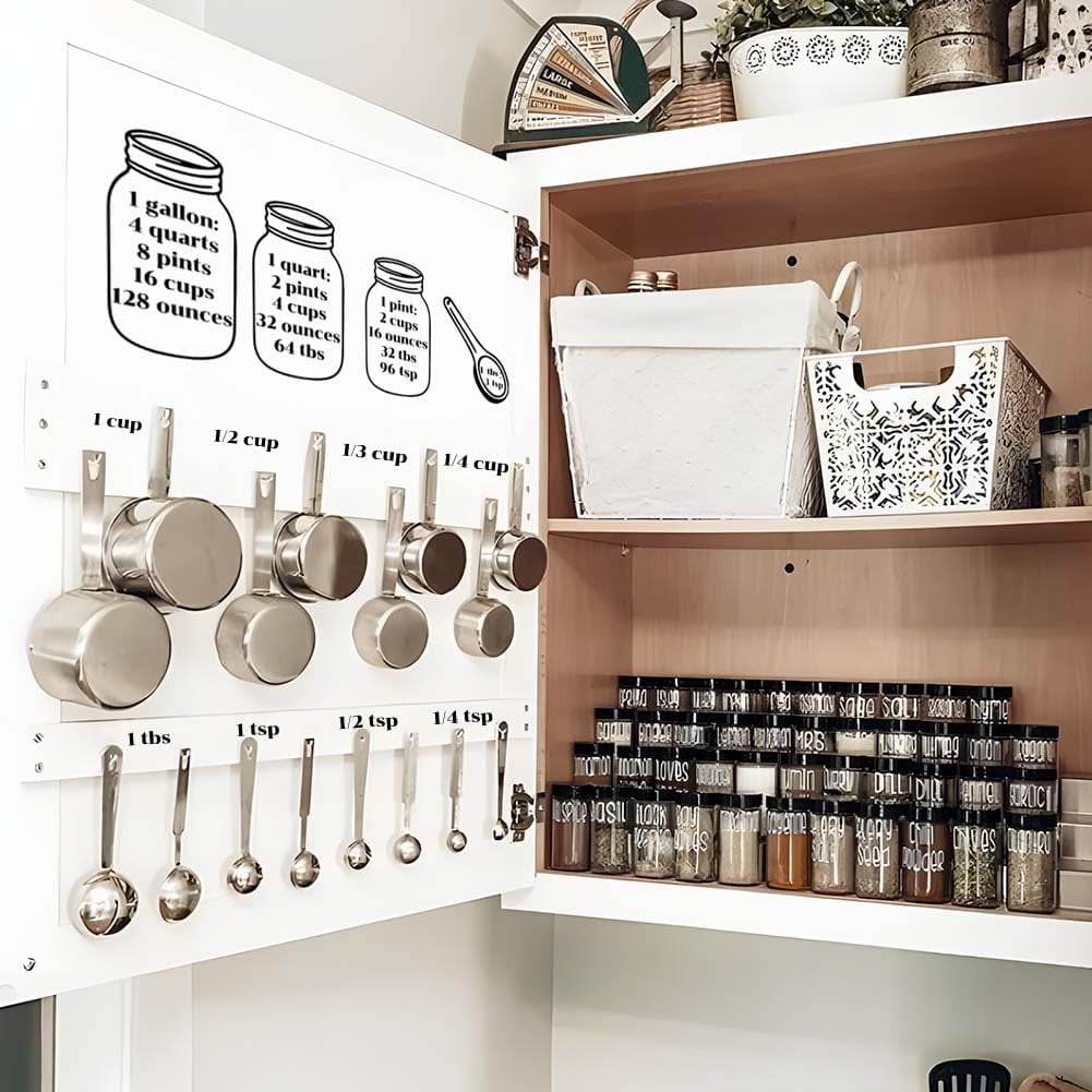 Measuring Sticker Decal Measuring Cup Marking Wall Stickers Measuring Cup Vinyl Wall Decals ...