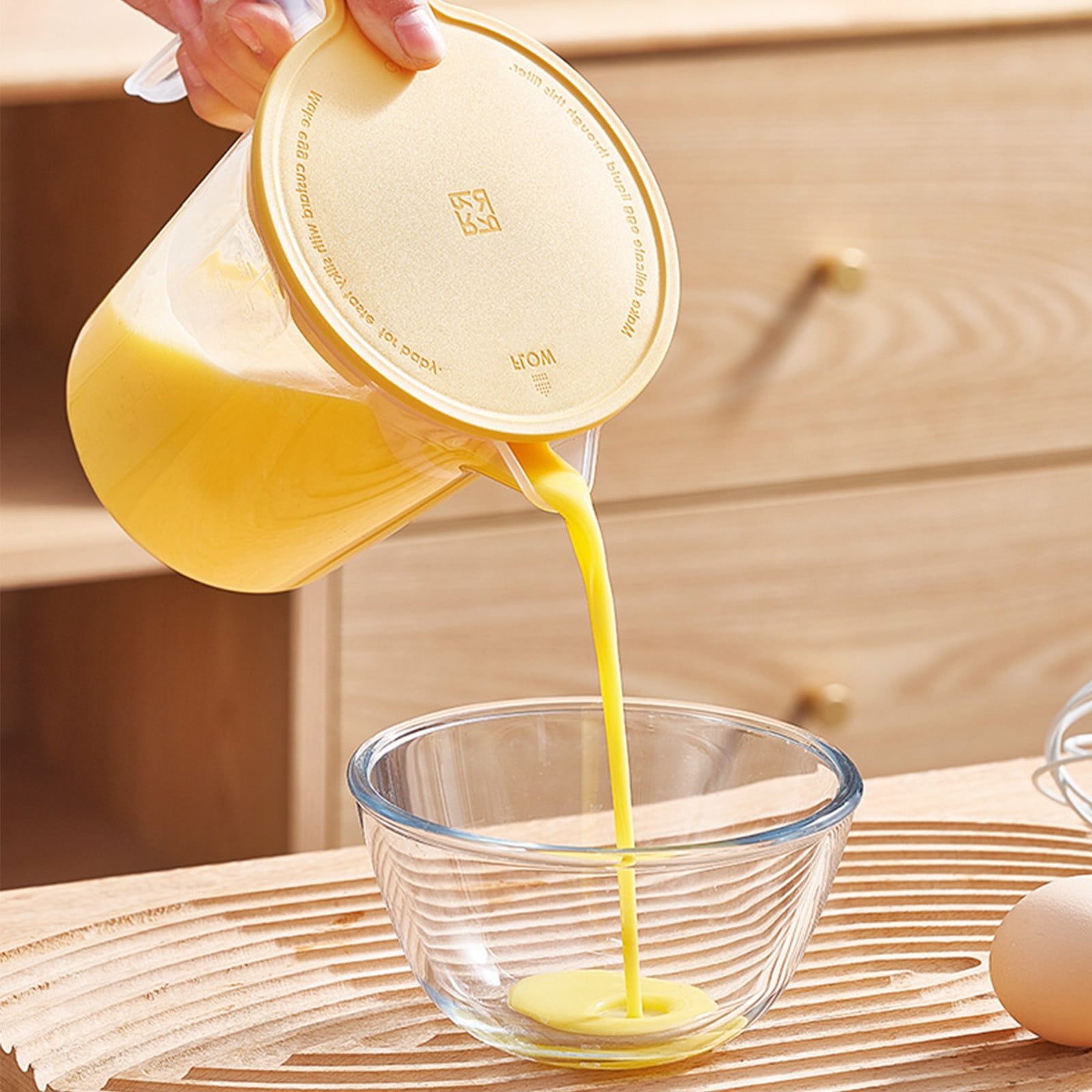 Measuring Cup, Plastic Measuring Cup With Spout And Handle Grip