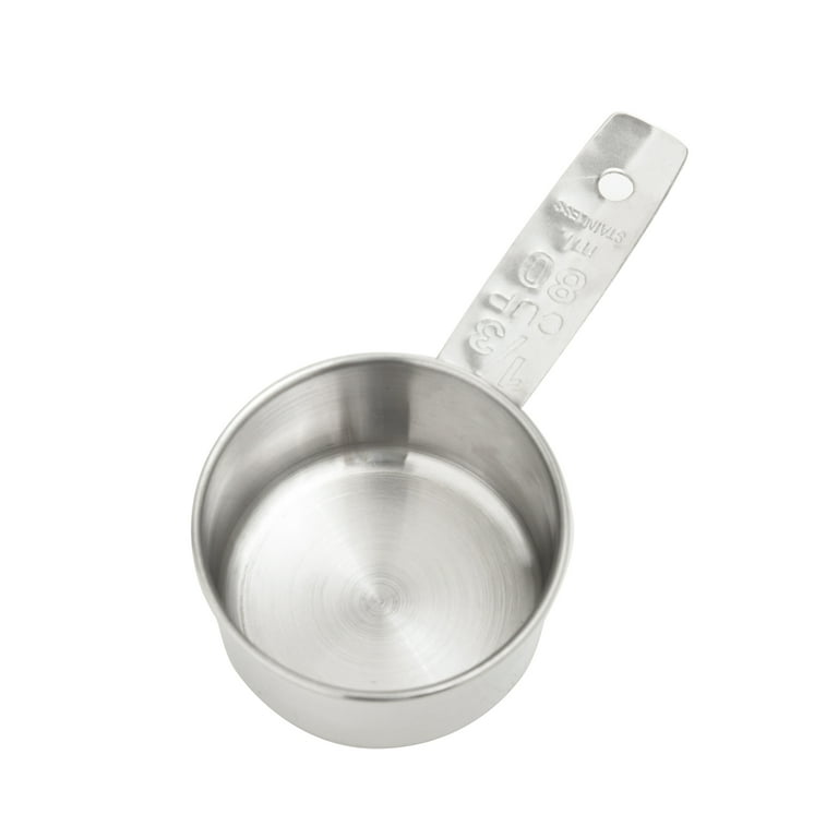 Tablecraft 724A Stainless Steel 1/4 Cup Measuring Cup