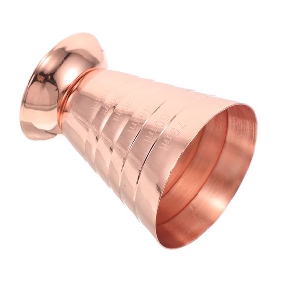 Rose Gold Single Cocktail Jigger Made of 304 Stainless Steel for Bartending 75ml