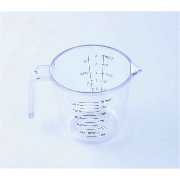 Measuring Cups 150Ml Capacity Free-Flowing Liquid Nesting Stackable Thickened Ps Transparent With Measurement Markings For Home Baking Cooking And Daily Kitchen