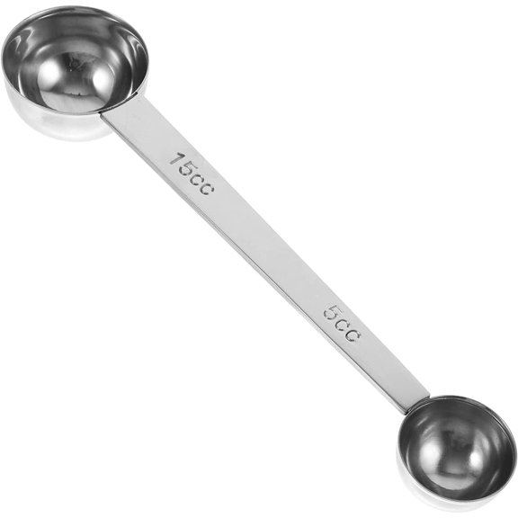 Measuring Cups Coffee Scoop 15cc and 5cc Stainless Steel Double Head Measuring Spoon Teaspoon for Coffee and Tea Measuring Cups Coffee Scoop