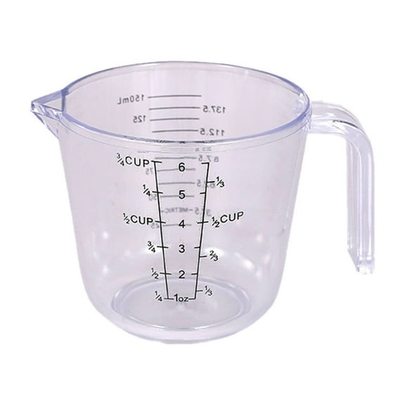 Measuring Cups Graduated Transparent Thickened with Multiple Sizes Accurate and Durable