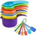 Measuring Cups and Spoons Set 15 Plastic Measuring Cup Set Long