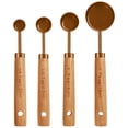 thumbnail image 1 of MINTEEM Measuring Cups and Spoons Set with Wood Handles, Premium Stainless Steel Measuring Spoons and Measuring Cups Set, For Cooking and Baking in the Kitchen, 1 of 8
