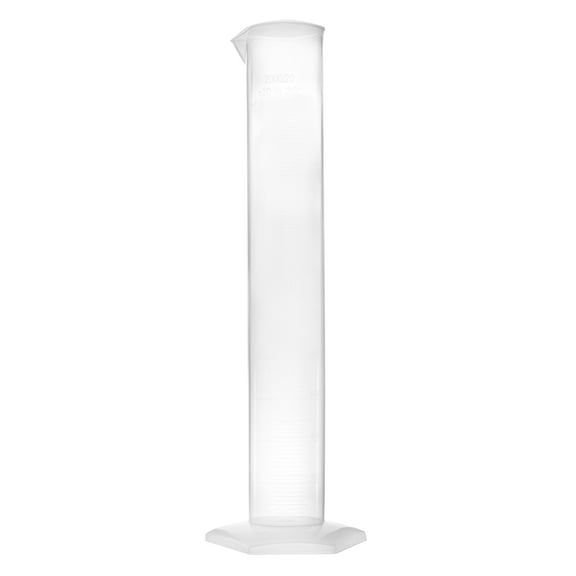 Measuring Cylinder, 2000ml - Class B Tolerance - Hexagonal Base - Polypropylene Plastic - Industrial Quality, Autoclavable - Eisco Labs