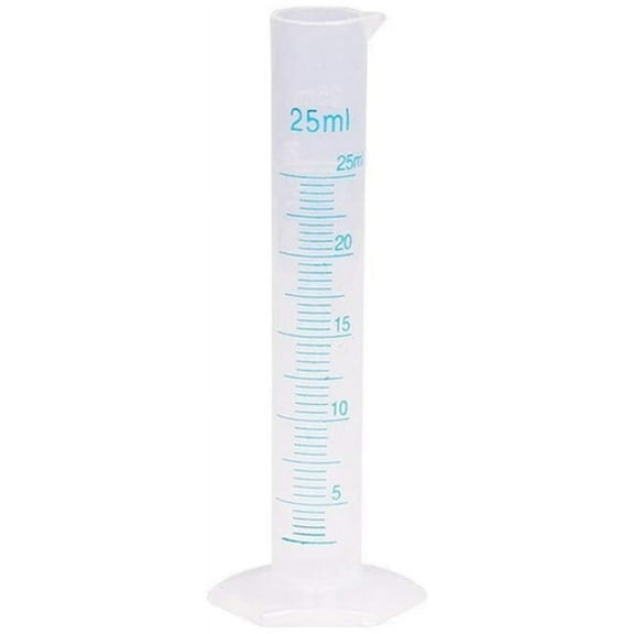 Measuring Cylinder Plastic Graduated Tube Tool for Lab(25Ml)