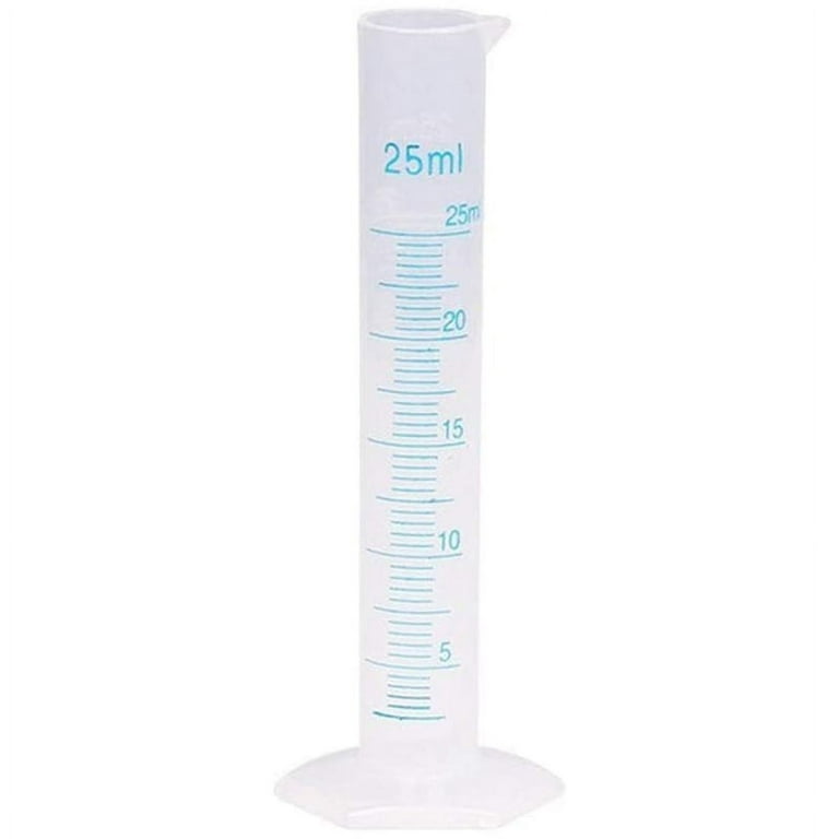 Measuring Cylinder Plastic Graduated Tube Tool for Lab(25Ml) 