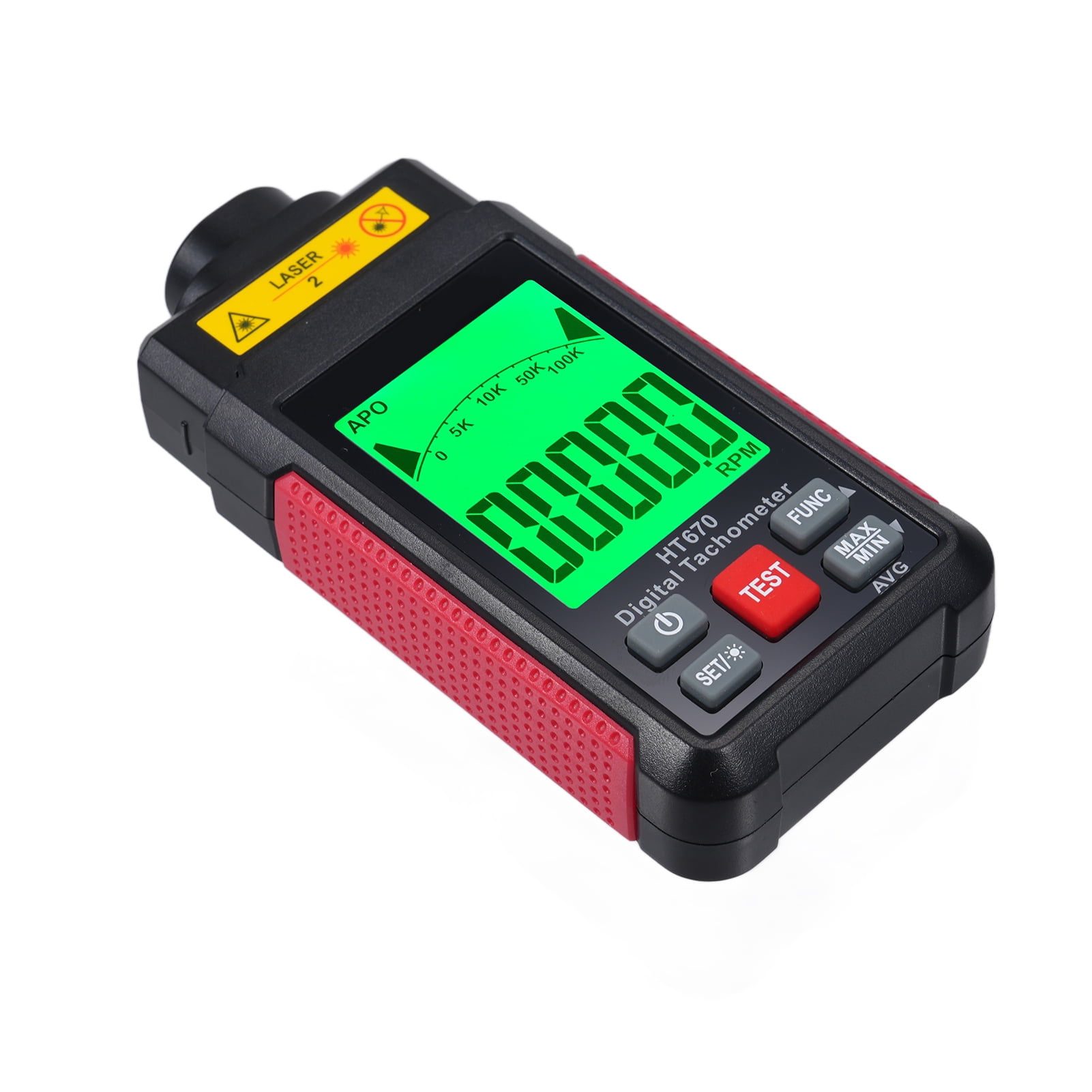 Measuring Techumeter Measuring Digital Tachometer Photoelectric Tachometer 630-650nm Wide ...