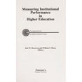 thumbnail image 1 of Pre-Owned Measuring Institutional Performance in Higher Education 9781560793311, 1 of 1
