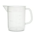 thumbnail image 1 of Measuring Jug, 500ml - Short Form, Euro Design - Polypropylene Plastic - Raised Graduations - Chemical Resistant, Autoclavable - Handle for Convenient Lifting - Eisco Labs, 1 of 5