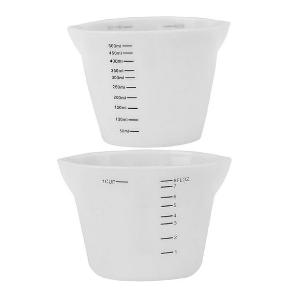 Measuring Mug,Silicone Measuring Cup Mixing Cup, Reusable Large Capacity Measuring Cup,Kitchen Baking Measuring Tools with ,Epoxy Resin Casting Molds Jewelry Making Supplies