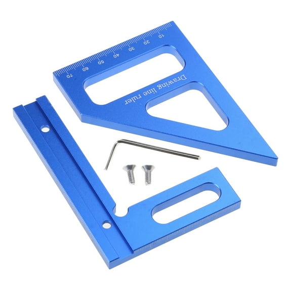 Measuring Ruler Drawing Line Ruler Square Protractor Triangle Ruler Measurement Tool for Engineer