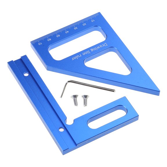 Measuring Ruler Drawing Line Ruler Square Protractor Triangle Ruler Measurement Tool for