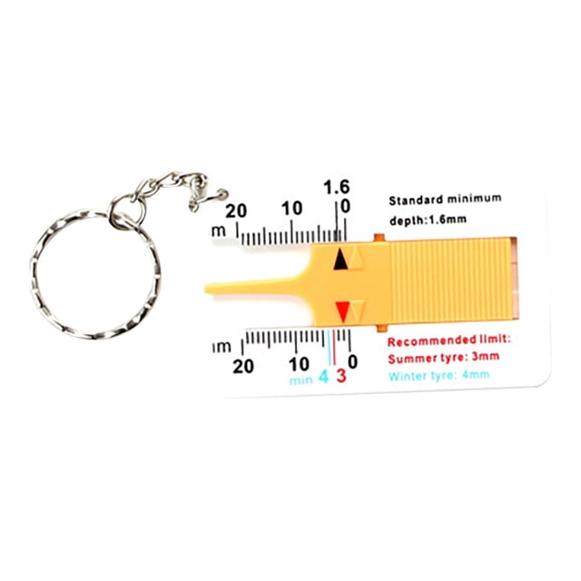 Measuring Ruler Portable Tire Ruler Portable Tyre Checker Adjustable ...
