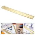 thumbnail image 1 of Golden Brass Ruler for Measuring Use Perfect for Students Engineers Architects 15 cm, 1 of 7