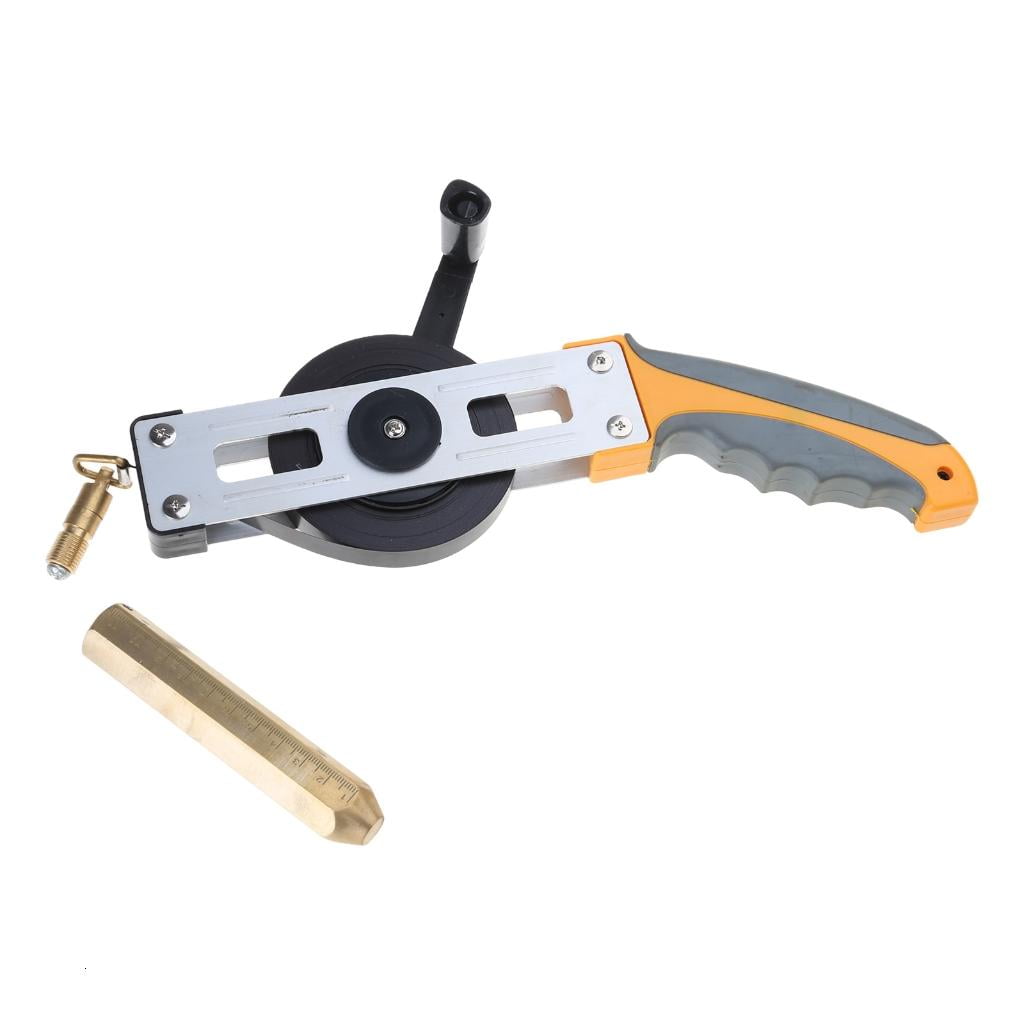 Measuring Ruler with Brass PlumbBob Tape Measure Rubber Handle High Accuracy
