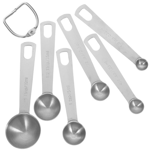 ifundom 1Set Double Headed Coffee Scoop with Scale Stainless Steel for Baking Use