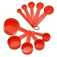 thumbnail image 1 of Measuring Spoon Set, Home Essentials Cooking and Baking Tools for Coffee Cocktail Tea Red, 1 of 6