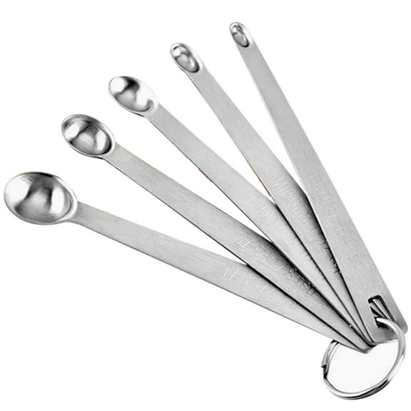 Measuring Spoon Set Mini 5 in 1 Stainless Steel Ingredient Spoon Baking Spoon