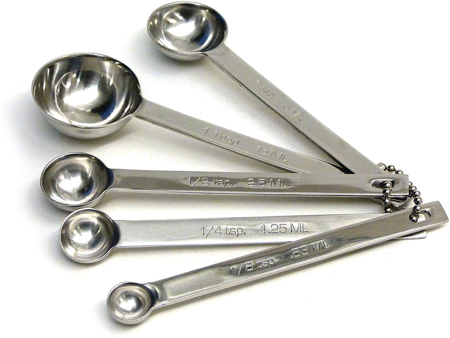 Franklin Machine Products 280-1328 Measuring Spoon Set 1/4 Tsp, 1/2 Tsp, 1  Tsp & 1 Tbsp