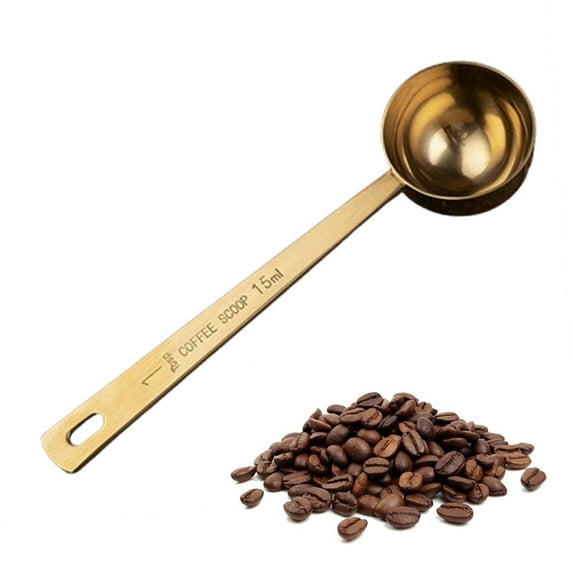 Measuring Spoon Stainless Steel 15/30ml Long Handle 304 Coffee Seasoning Milk Powder Graduated Spoon Kitchen Tool Liquid Measuring Spoon