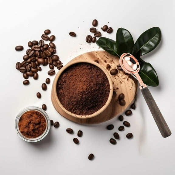 Measuring Spoon Stainless Steel | Polished Rose Finish | Natural Wooden Handle | Graduated Markings | Reusable Cooking Tool | Food Grade | Dishwasher Safe | 1 Piece | 6.1-6.8 in | Modern Vintage