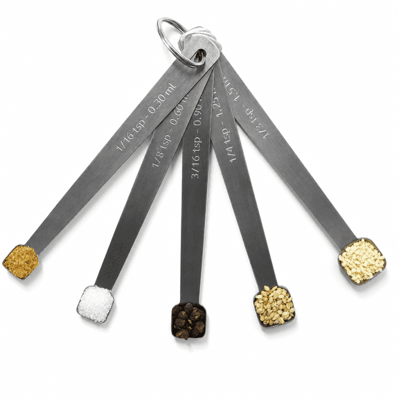 5 Pack Mini Measuring Spoons Set for Baking Dry Liquid Spice Jar