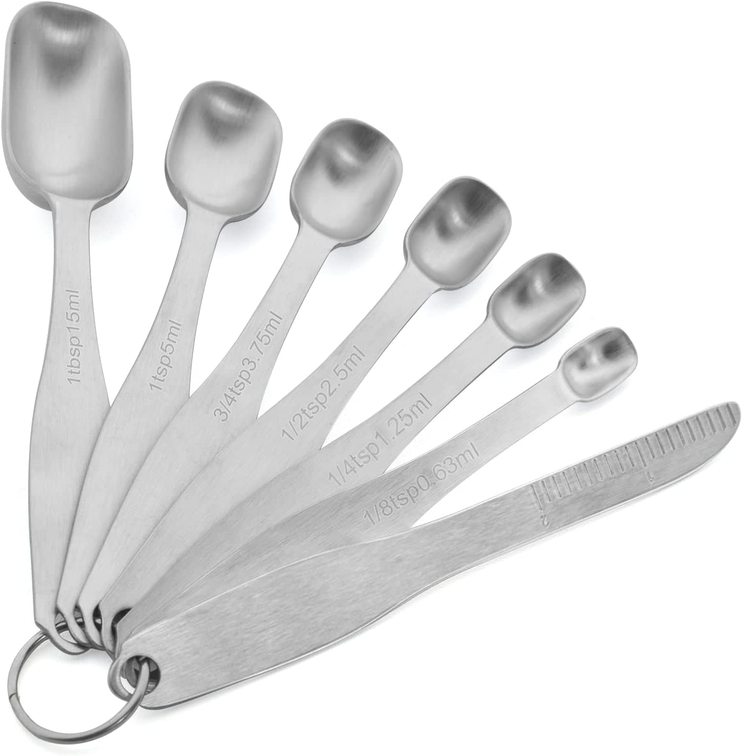 Measuring Spoons Set. Heavy Duty 18/8 Stainless Steel Metal Tablespoon