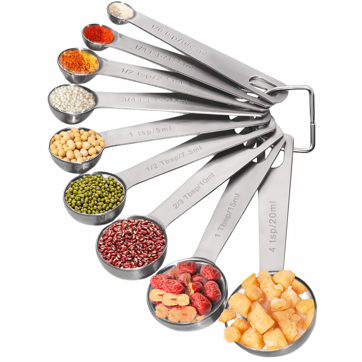Kitcheniva Stainless Steel Measuring Spoons 20 Pcs Set, 1 Set