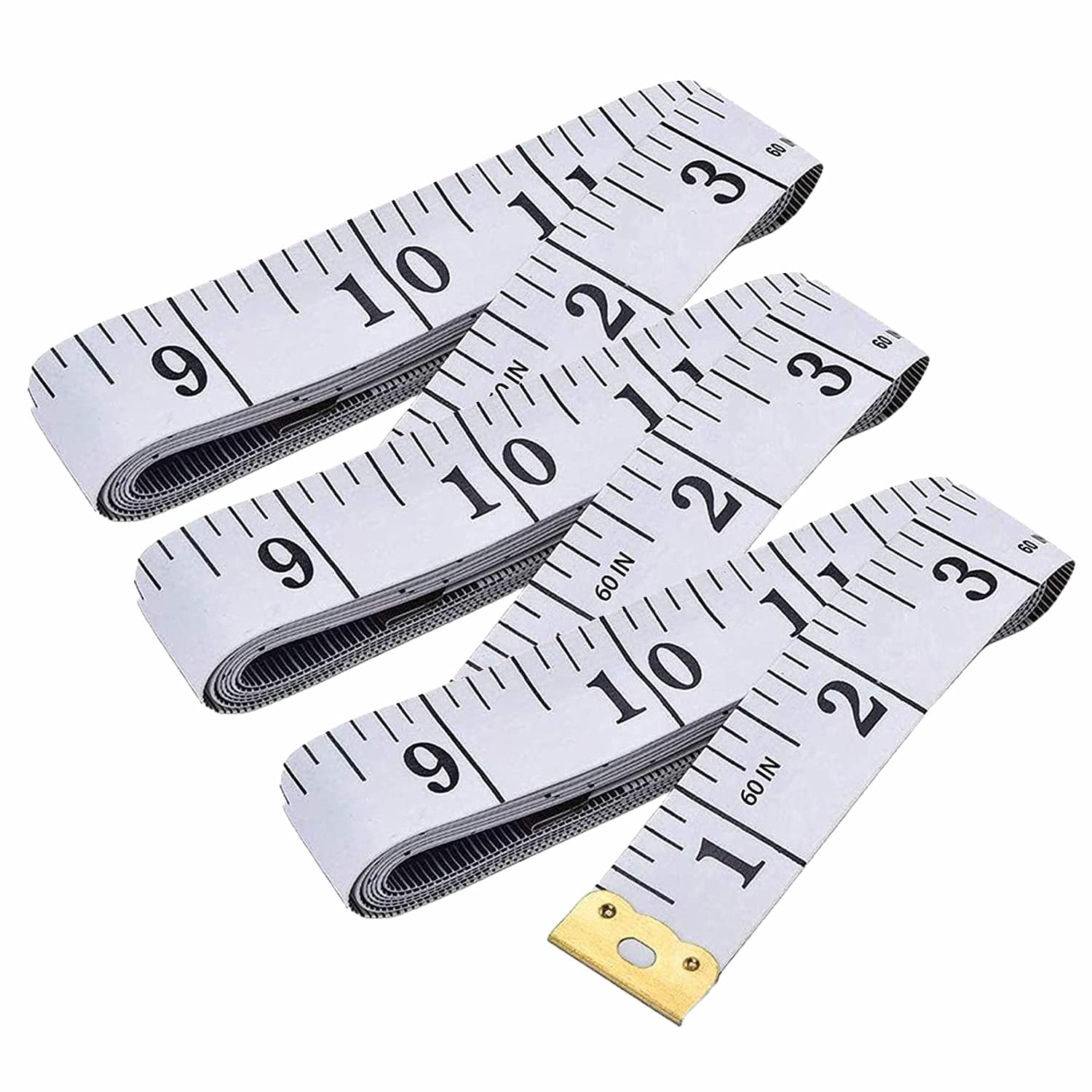 3 Packs Soft Tape Measure 60-Inch 1.5 Meter Retractable Mini Cartoon Measuring Tape Cute Tape Ruler, Pink Sun, Size: Large, White