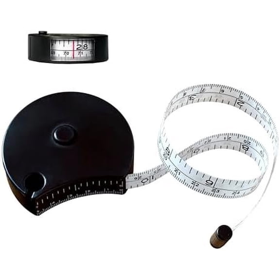 Measuring Tape-60 Inch Automatic Telescopic Tape Measure--use Retractable Tape Measure for : Bust Arms Height Building and (Black)