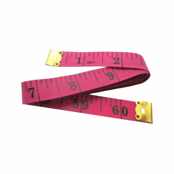 Measuring Tape – 60-Inch Dual-Sided Body and Fabric Tape for Sewing, Tailoring, Waist, Crafting, Fitness – Multipurpose Metric & Inch Tape – Pink – Single Pack
