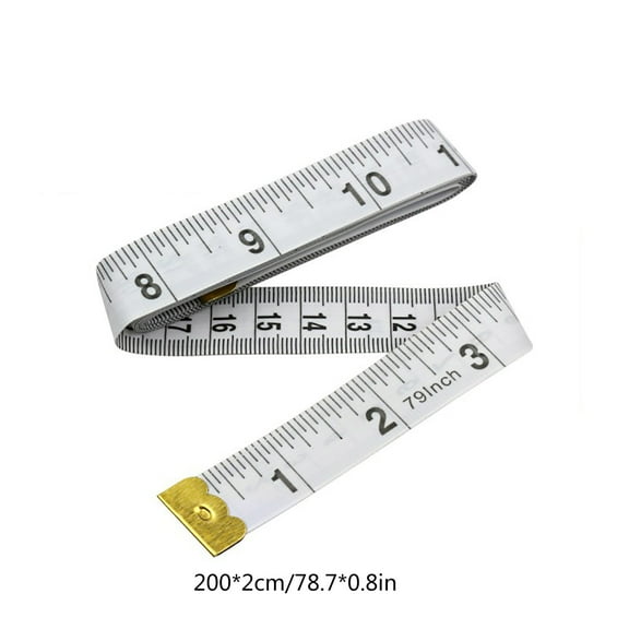 Measuring Tape For Body Fabric Sewing Cloth Knitting Home Measurement Vinyl Soft Durable Metal Ends Easy Read Accurate Curved Measurements Seamstress Crafter Quilter