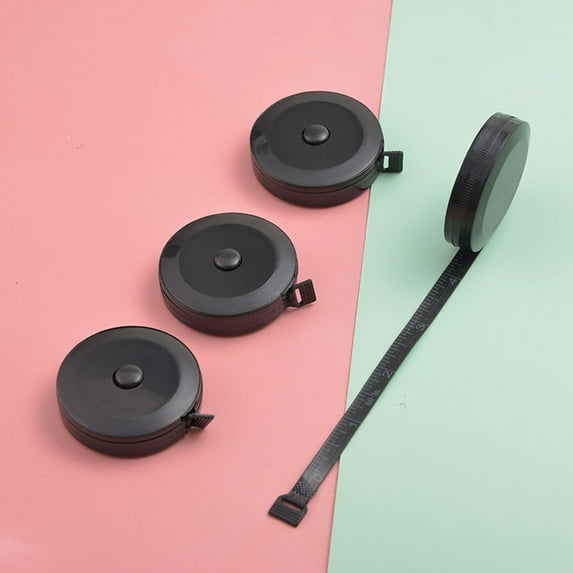 Measuring Tape Concise Clear Digital Retractable Multipurpose Flexible Ruler for Clothes Making, Body Measuring - Black (60inch)