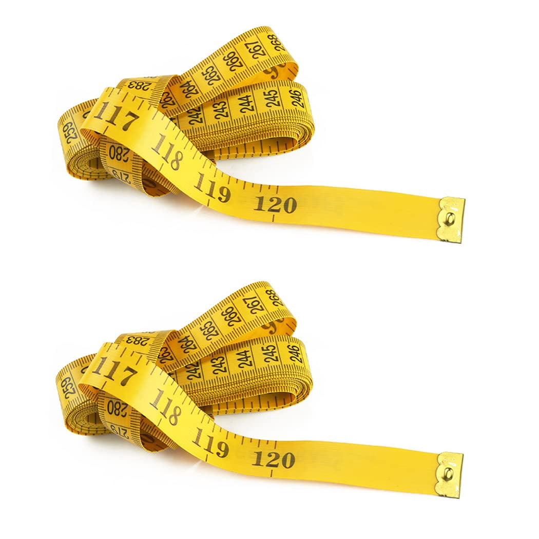 Measuring Tape for Body, Tape Measure Body Measuring Tape, 2 Pack - Tape Measurer, Soft Measurement Tape for Sewing, Fabric, Cloth, Tailor, 120 Inch