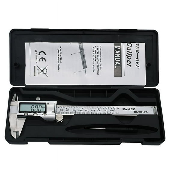 Measuring Tool Stainless Steel Digital Caliper 6 "150Mm Messschieber Paquimetro Measuring Instrument Vernier Calipers With Battery
