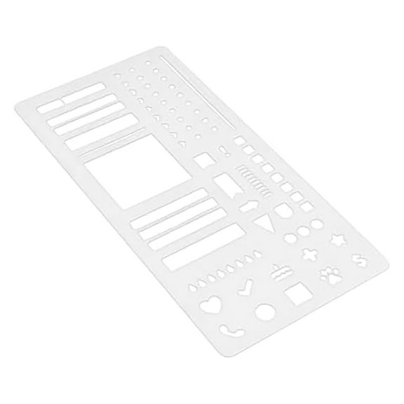 Measuring Tools Handmade Flexible Record Template Stencils for Drafting Reusable Planner Templates and Journaling Checklists Lines Daily Planning