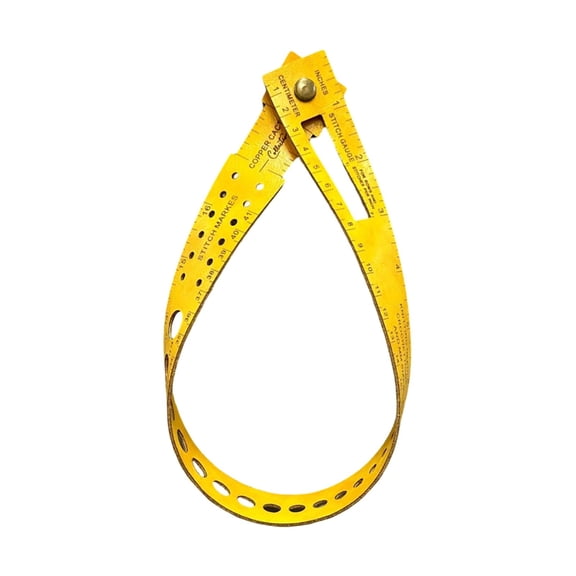 Measuring Tools Measurable Accessory for Room Use 7 Function Counter Wrist Wrap Leather Metric Inches Multifunctional Gadget for Home and Workshop