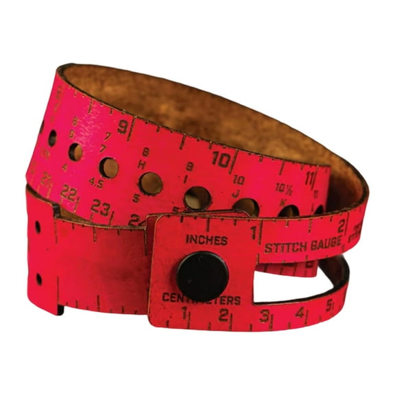 7 Function Counter Wrist Wrap Multifunctional Leather Metric Measuring Tools