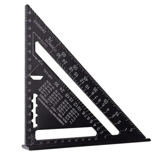 Measuring Tools Rafter Ruler Protractor Layout Tools for Carpentry and Roofing Inch Measuring Device Versatile Home Improvement